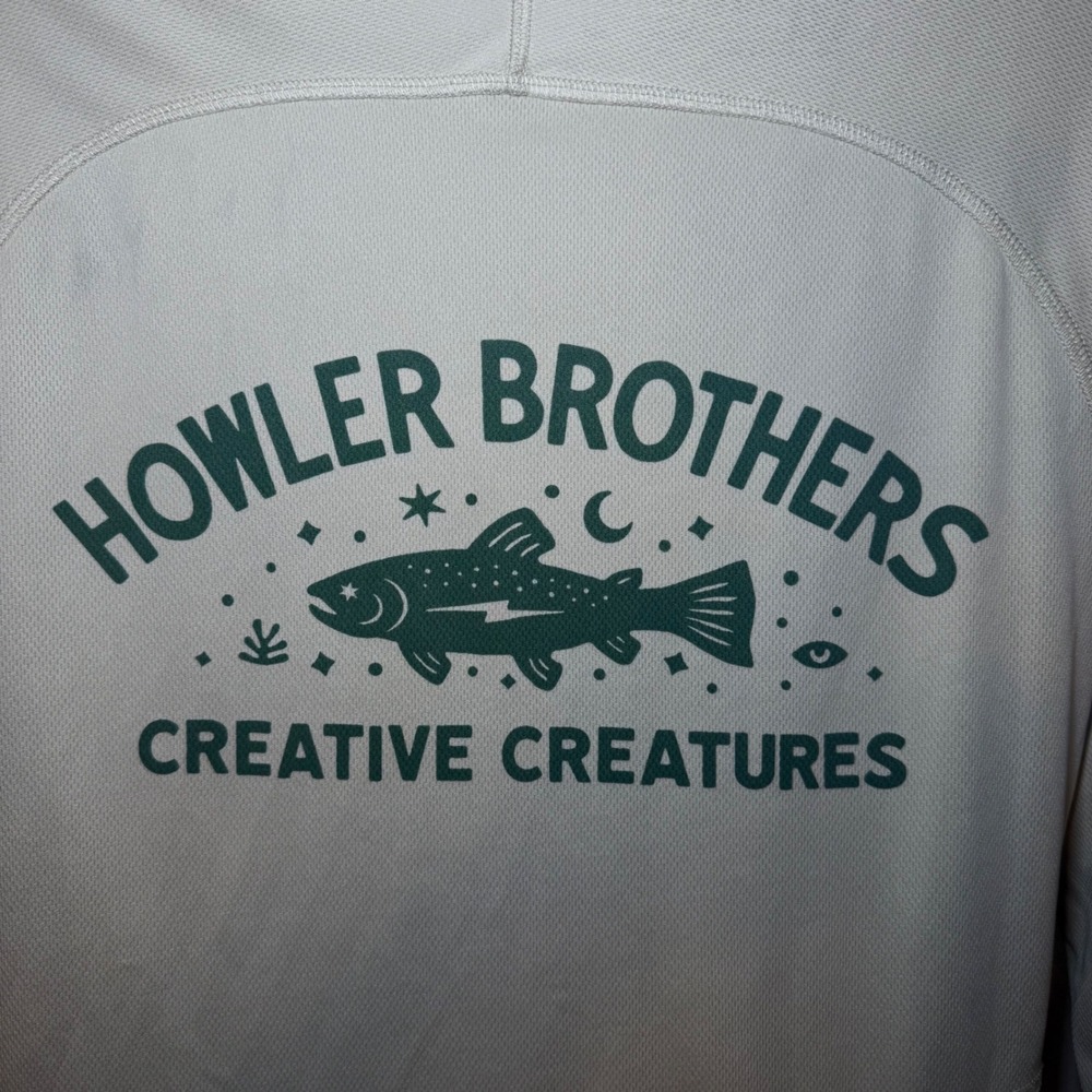 Howler Brothers Loggerhead Hoodie Mens M Fishing "Creative Creatures" Pullover